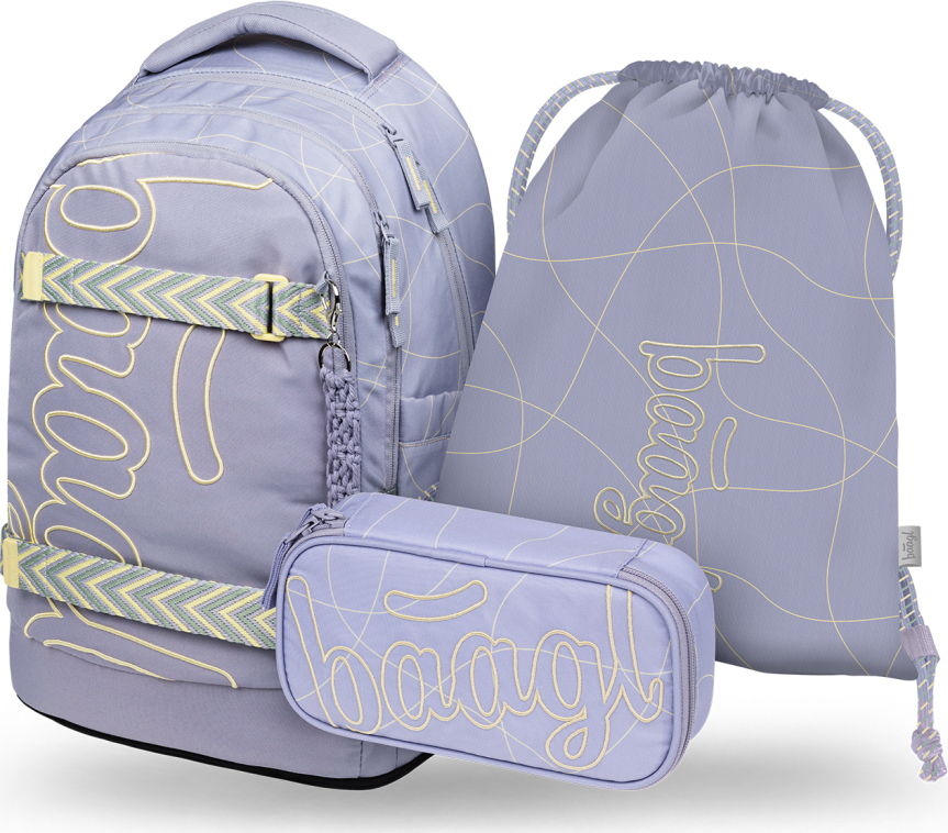 Levně BAAGL SET 3 Skate Max Mishmash: batoh, penál, sáček GRS