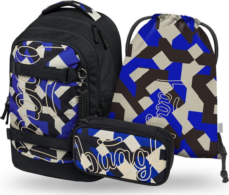 Levně BAAGL SET 3 Skate Max Variety: batoh, penál, sáček GRS