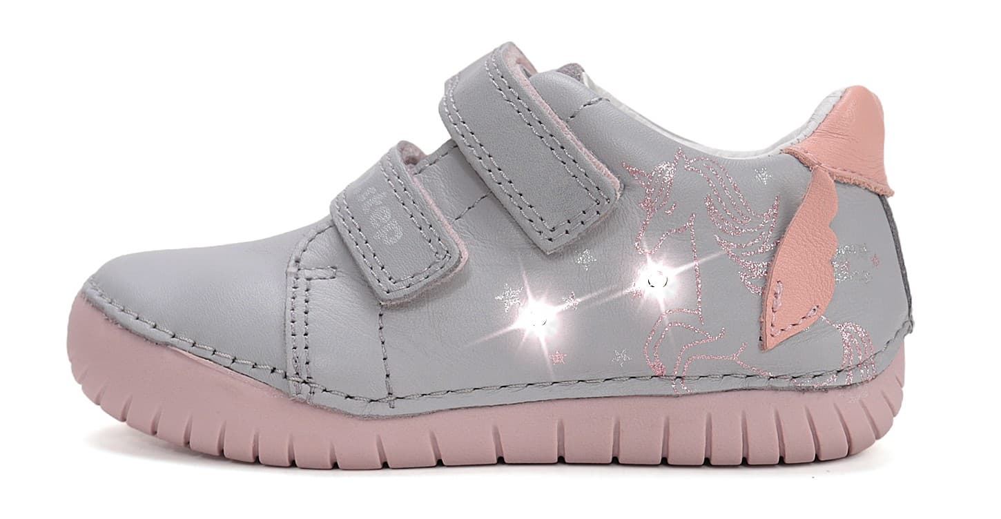 Levně Svítící boty DD Step S050-61970B Dove Grey