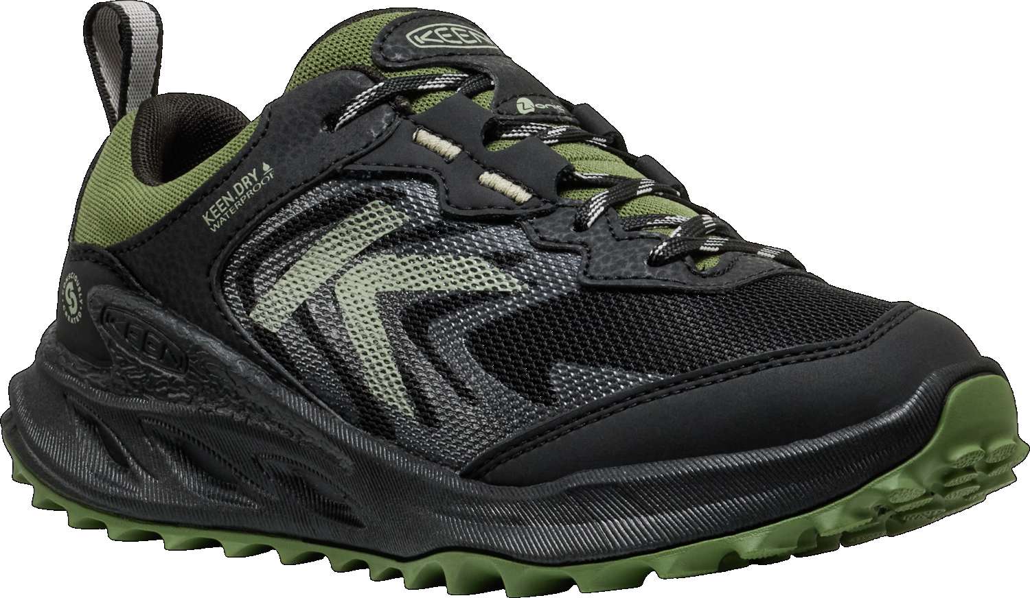 Levně Keen Zionic WP Youth Black/Bronze green