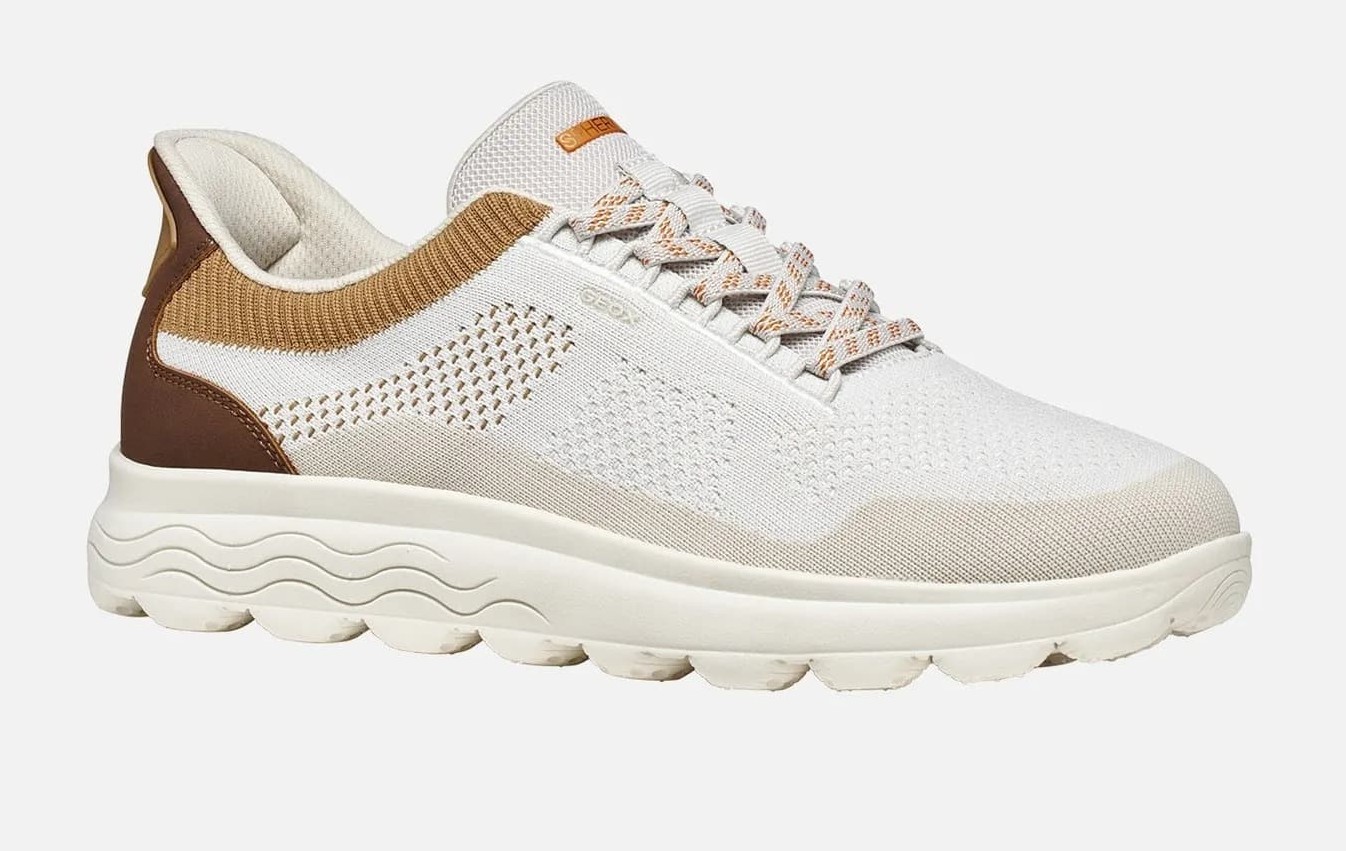 Levně Geox Spherica Plus Off White/ Brown