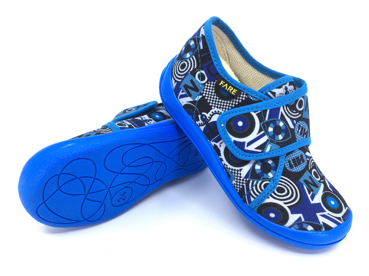 Dětské papuče na suchý zip Fare 4115403 Velikost: 29