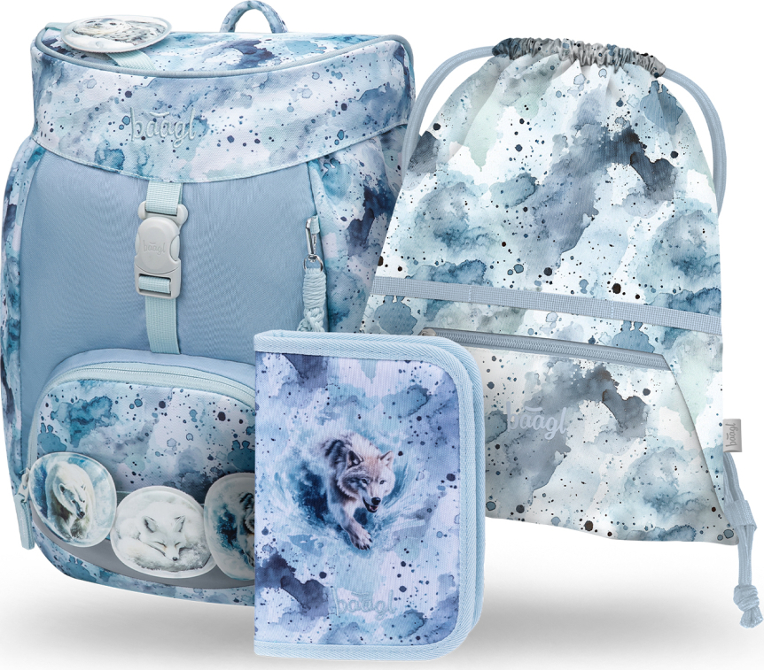 Levně BAAGL SET 3 Airy Polar: batoh, penál, sáček GRS
