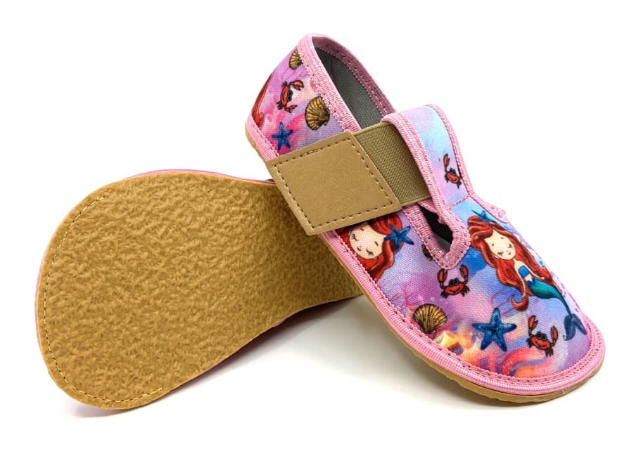 Levně Barefoot bačkory Crave Elastic Mermaid