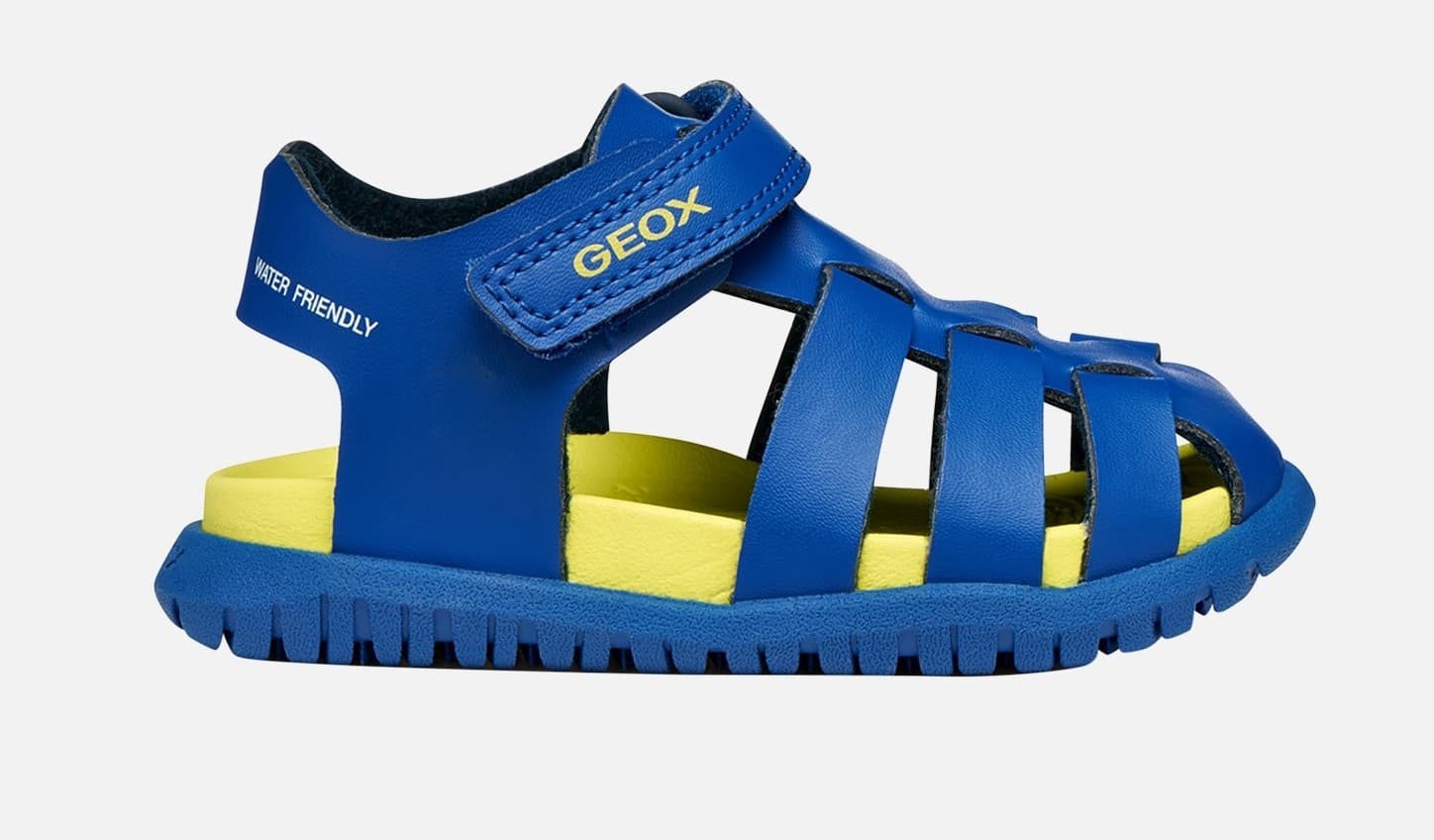 Levně Dětské sandále Geox Royal Blue/ Limete