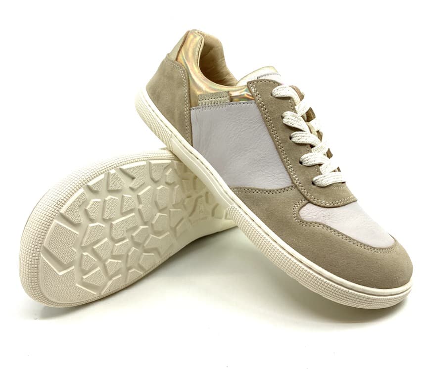 Levně Barefoot boty Koel - Francie Suede - Beige