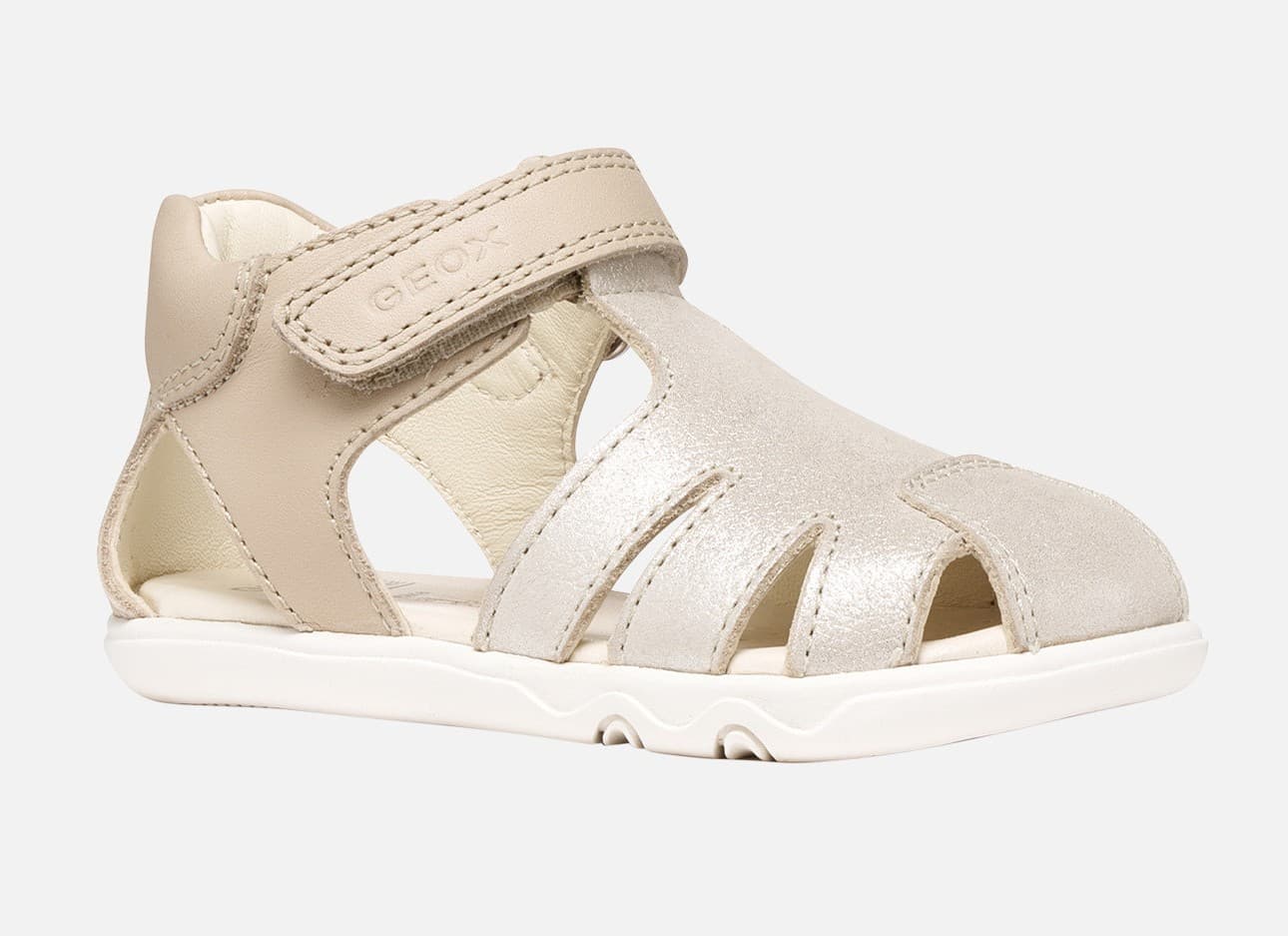 Levně Barefoot sandálky Geox Steppieup Beige B656