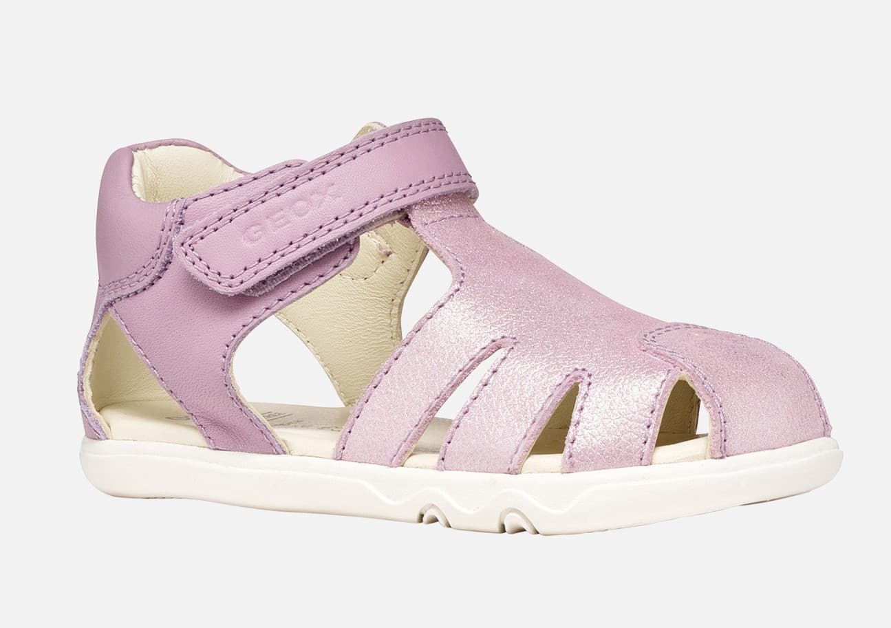 Levně Barefoot sandálky Geox Steppieup Lilac B656
