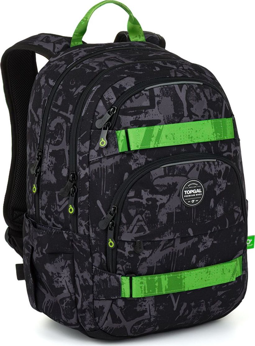 Levně Studentský batoh Grafitti green Topgal VIKI 26041