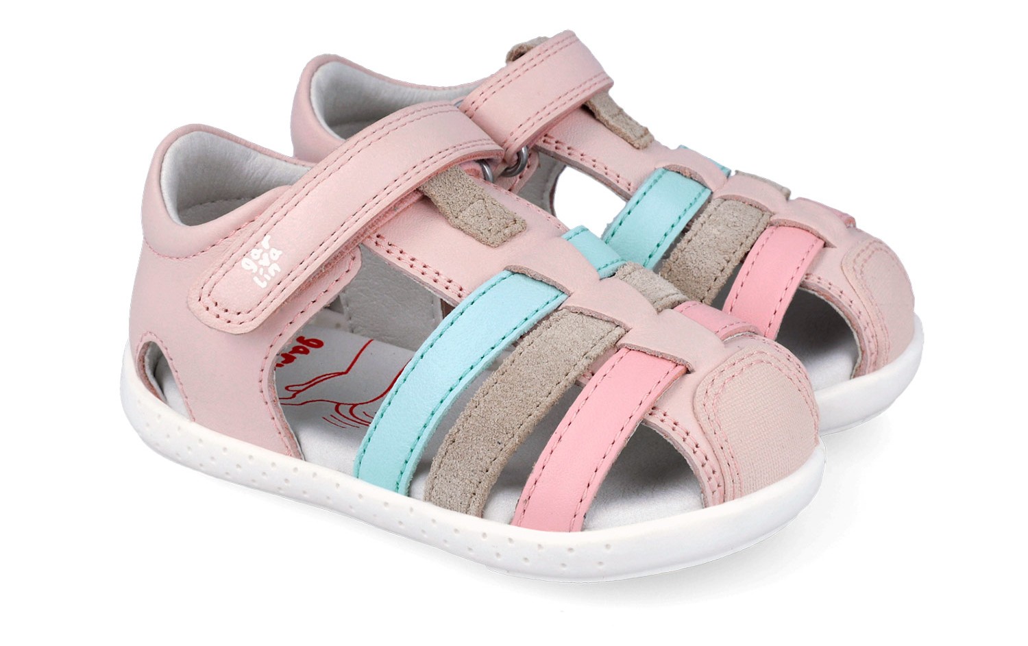 Levně Biomecanics Dětské sandálky Garvalín 262325-C779 Cotton