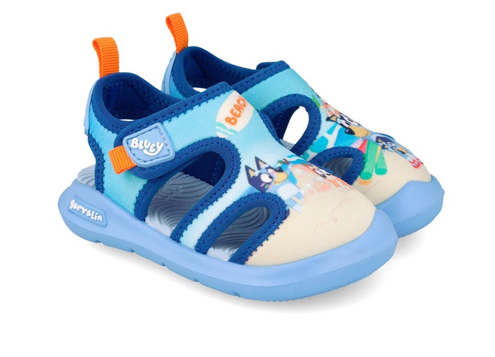 Levně Biomecanics Dětské sandálky Garvalín 262850-A008 Azul s Bluey