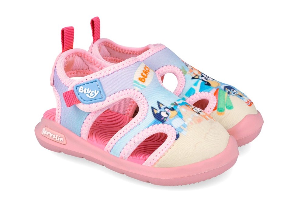 Levně Biomecanics Dětské sandálky Garvalín 2652850-B032 Rosa s Bluey