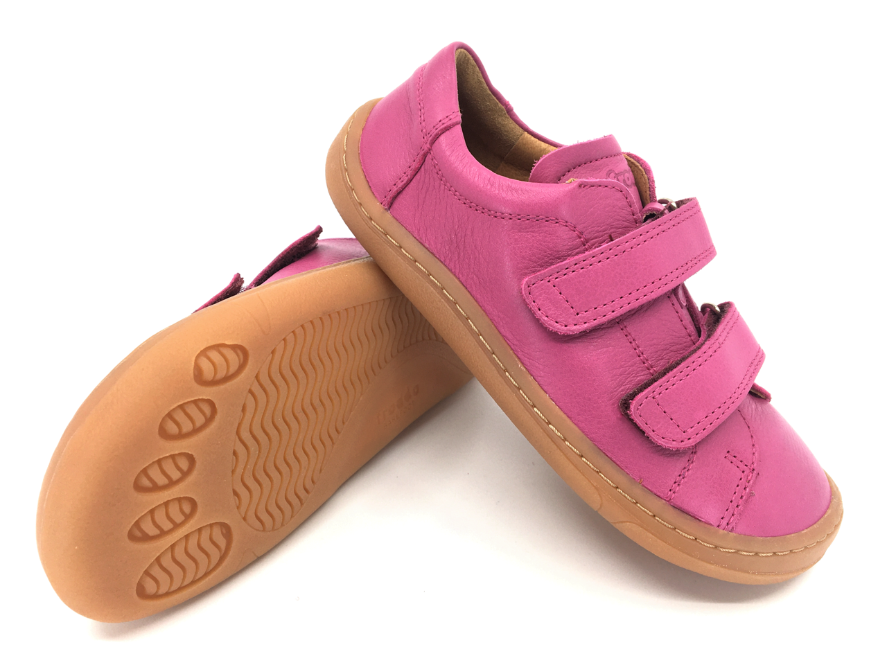 Levně Barefoot tenisky Froddo Fuchsia kožené G3130176-7