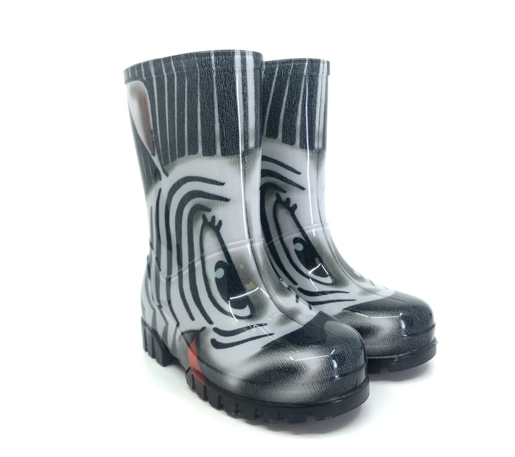 Dětské gumáky Demar Twister zebra Velikost: 30-31