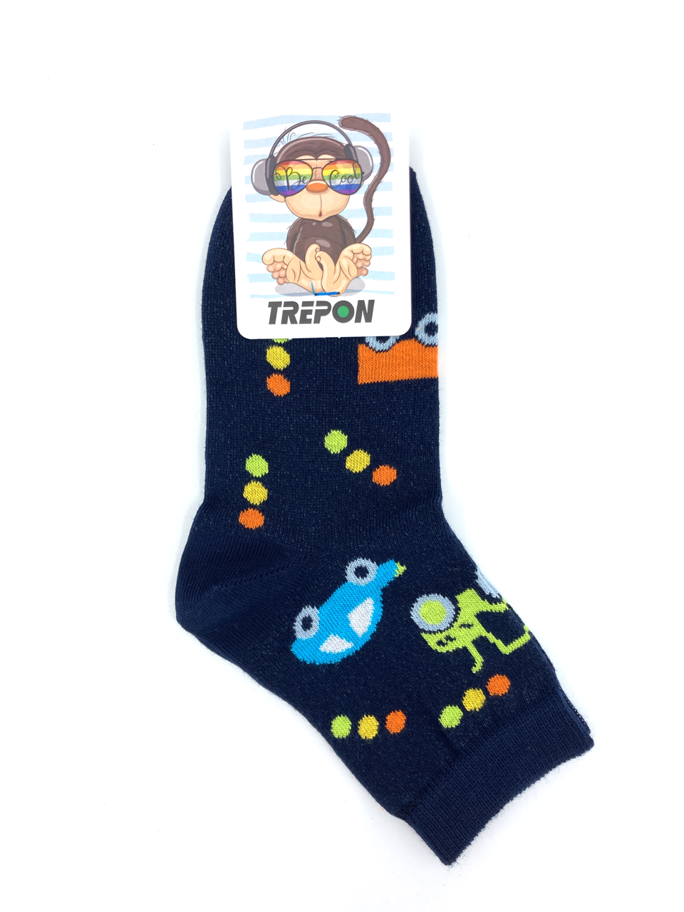 Bavlněné ponožky Trepon TOBIK tmavě modré Velikost: 27 - 30