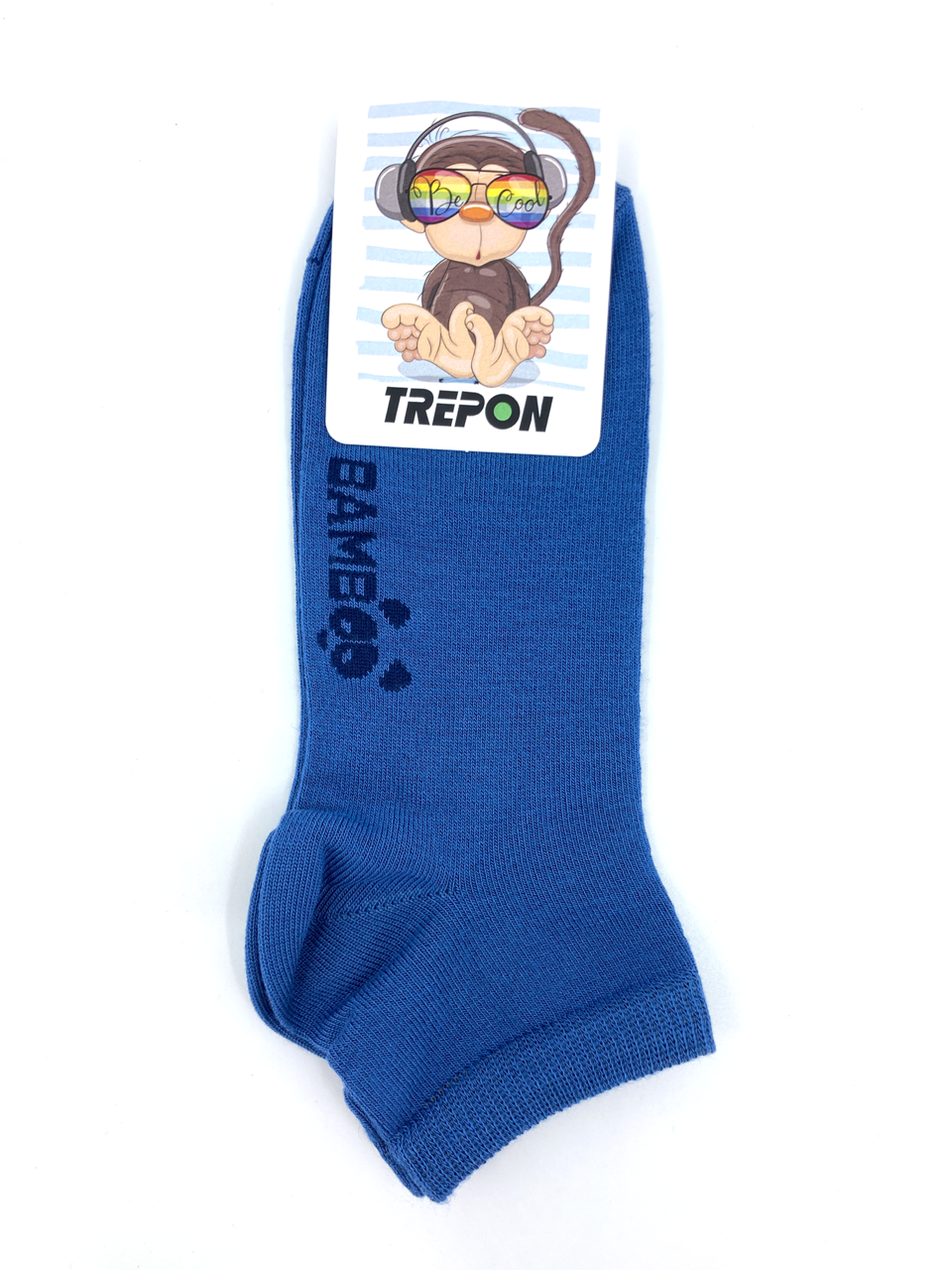 Nízké bambusové ponožky Trepon BAMBIK jeansové Velikost: 19 - 22