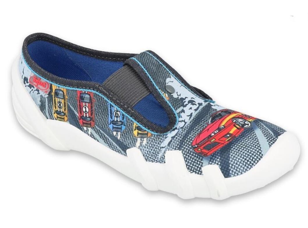 Bačkory Befado Auta šedé 290y230 Velikost: 34