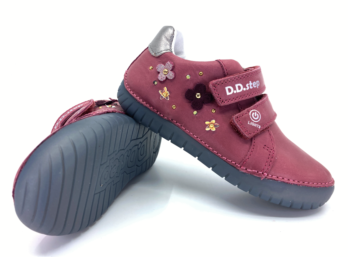 Svítící boty DD Step S050-632 Raspberry Velikost: 26
