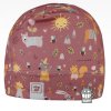 Funkční čepice Dráče Bruno Zvířátka, růžová  - vzor 66