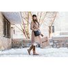 Barefoot kozačky Be Lenka Sierra - Light Brown