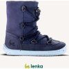 Dětské zimní barefoot boty Be Lenka Snowfox Kids 2.0 - Dark & Light Blue