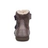 svítící dětské zimní boty DDstep w078 320a Chocolate opatek