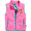 Dětská fleecová vesta Playshoes s myškou, růžová