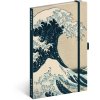NOTIQUE Notes Katsushika Hokusai, linkovaný, 13 x 21 cm