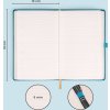 NOTIQUE Notes Tyrkysový, linkovaný, 13 x 21 cm