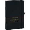 NOTIQUE Notes Černý, linkovaný, 13 x 21 cm