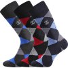 3PACK Ponožky Lonka Dikarus - káro/mix B