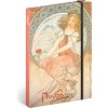 NOTIQUE Notes Alfons Mucha – Malířství, linkovaný, 13 x 21 cm