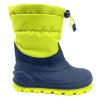 CRAVE SNOWSTORM NavyLime Dětské zimní zateplené boty