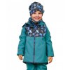 UNUO Dětská softshellová bunda s fleecem, Sv.Smaragdová, Pejsci