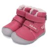Zateplené dívčí boty DD Step v růžové barvě