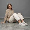 Barefoot tenisky Barebarics Zing - Fresh - White & Beige (Velikost 36)