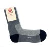 Ponožky Surtex 75% Merino VOLNÝ LEM Šedé s černou