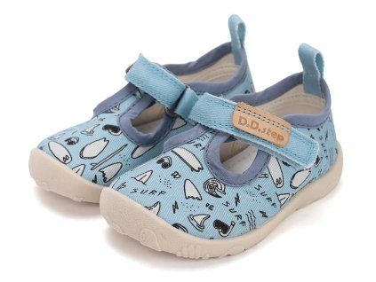 detské papuče DD Step c086 61137 Turquoise
