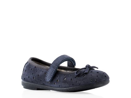 detské kozene balerínky modre