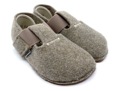 Barefoot papuče Pegres BF02 hnedé