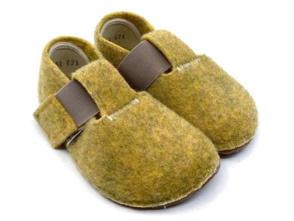 Barefoot papuče Pegres BF02 žlté