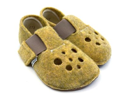 Barefoot papuče Pegres BF04 žlté