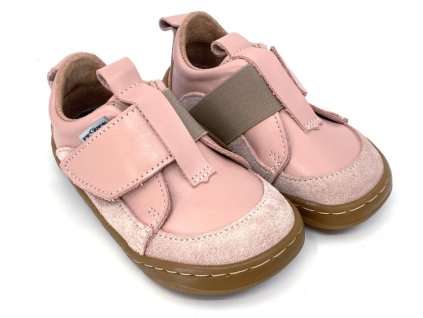 ružové prvé barefoot topánky pegres