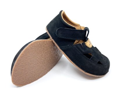 barefoot sandále Pegres BF21 čierne