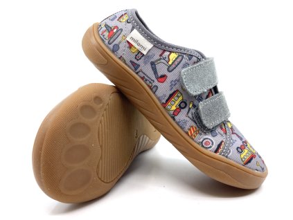 Barefoot plátené tenisky Milami BF3 VJ47 Grey