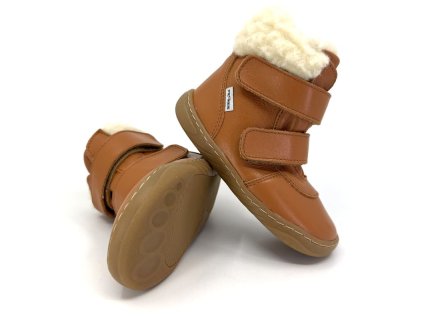 Zimné barefoot topánky Pegres SBF42 hnedé