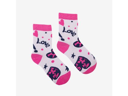 Dievčenské ponožky Coqui srdiečka