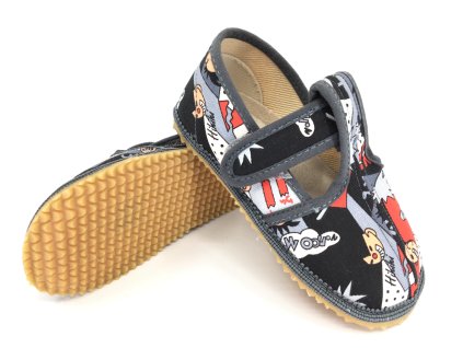 Beda barefoot papuče comics úzke