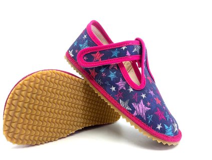 Barefoot papuče Beda Stars BF 060010W