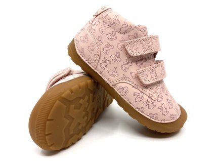 barefoot celoročky Bundgaard Petit Strap Rabbit Old Rose 790